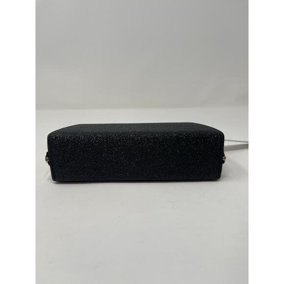 Alessia Purse Black Shimmery Gold Accents Handel New - Picture 9 of 13